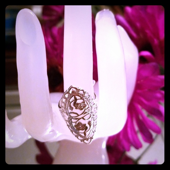 Jewelry 935 Silver Plated Hollow Ring Poshmark
